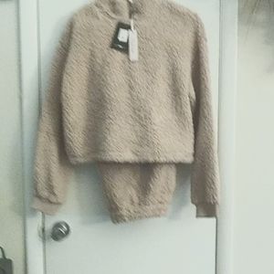 High quality Faux fur two pieces